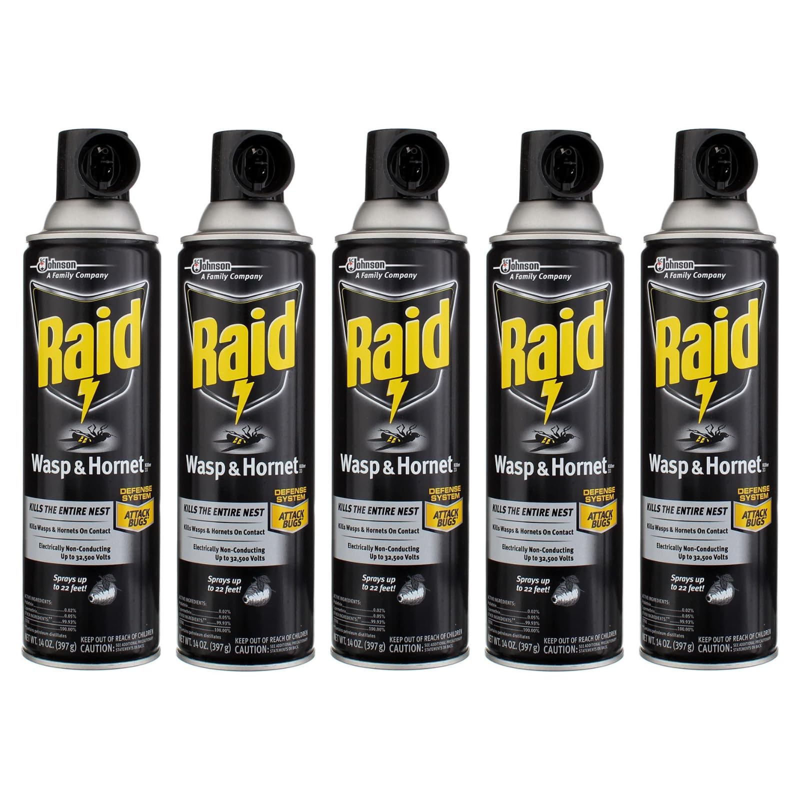 Wasp & Hornet Killer Spray 14 oz (Pack of 5)