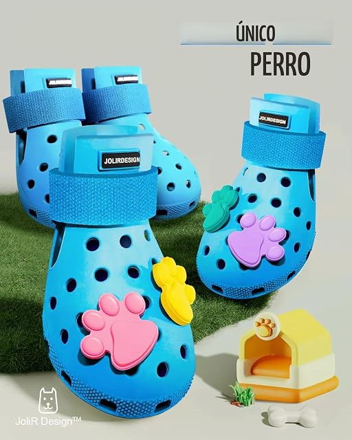 Foto 5 de 5 de Zapatos para perros para pavimento caliente, botas para perros pequeños, medianos y grandes
