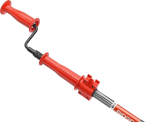 Miniatura 8 de RIDGID 46683 K-1 Taladro de combinación con cabezal de corte estilo C taladro de drenaje telescópico para quitar zuecos de drenaje en fregaderos y