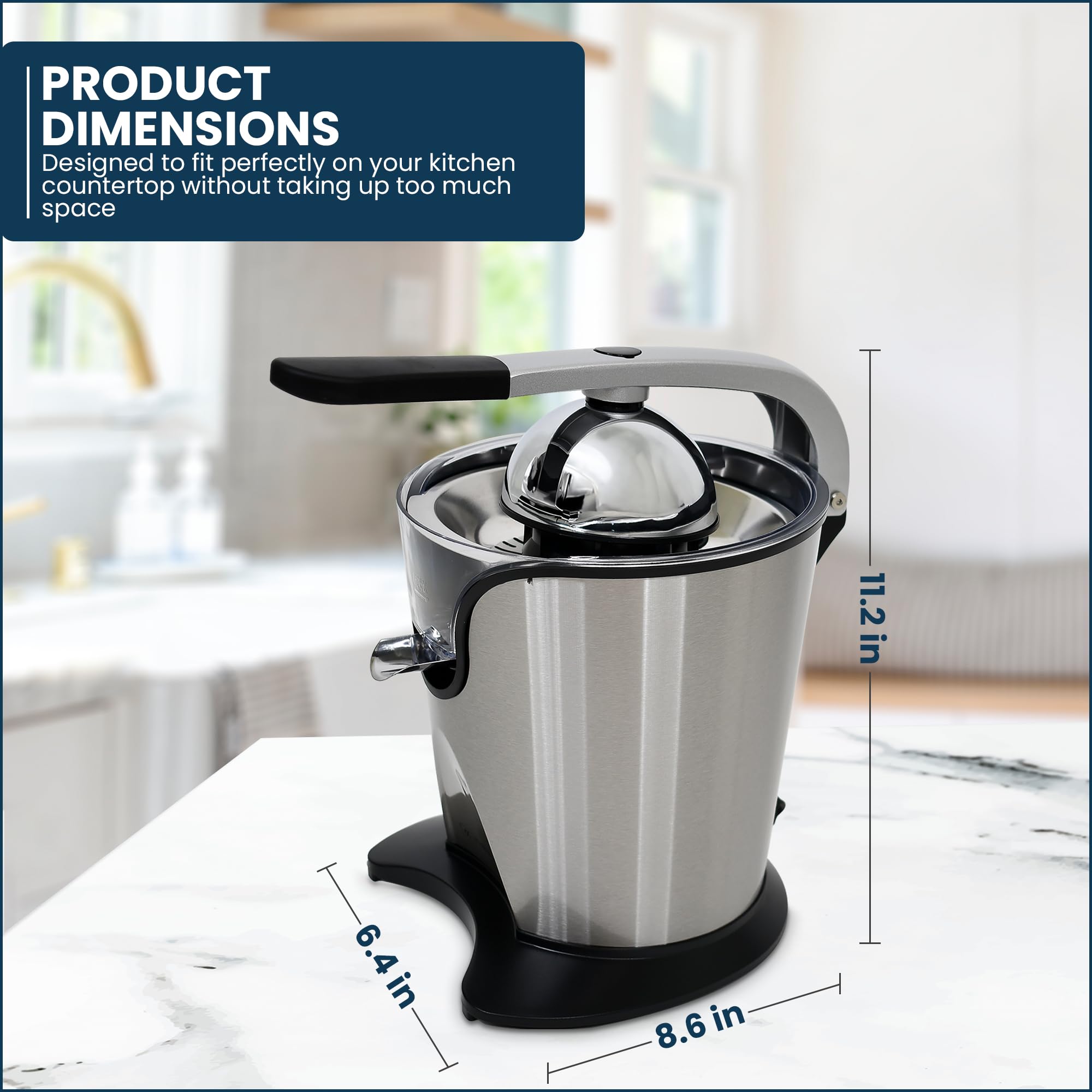 Amazon.com: CULINARY CHEF 160W Electric Citrus Juicer, Stainless
