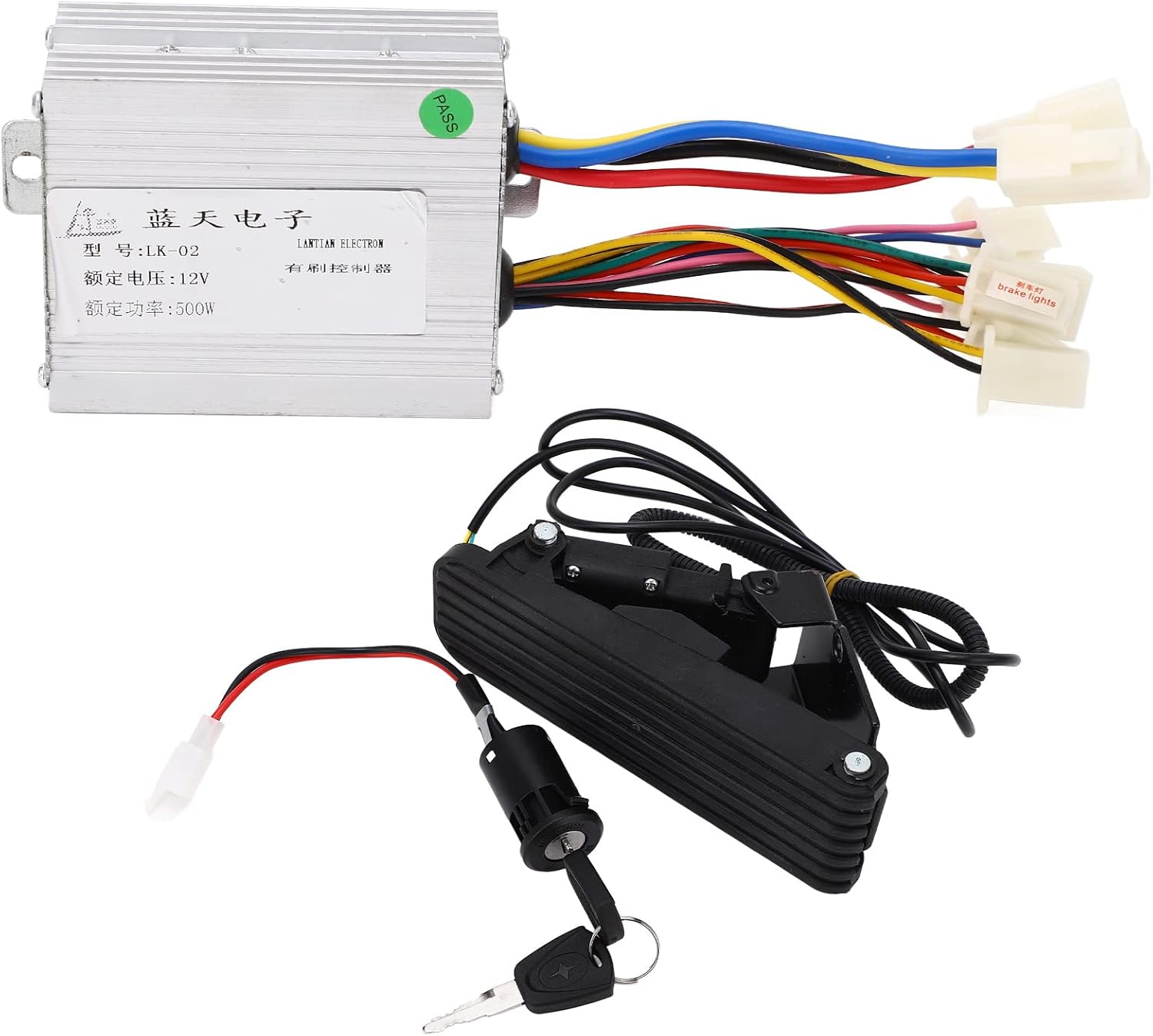 Electric Bicycles Conversion Kit 12V 500W Brushed Motor Controller with