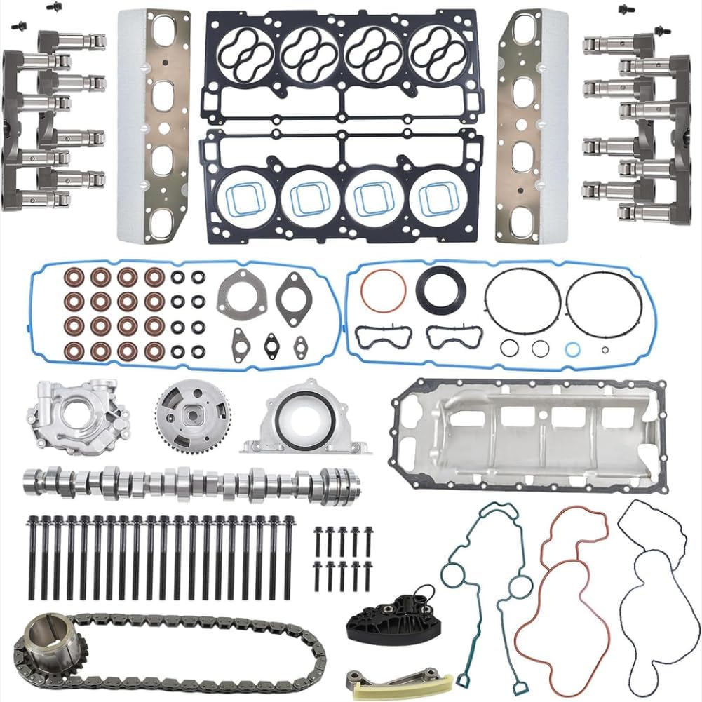 MDS Lifters VVT Camshaft Head Gaskets Oil Pump Overhaul Kit Compatible With 2009-2015 Ram 1500 5.7L V8 HEMI