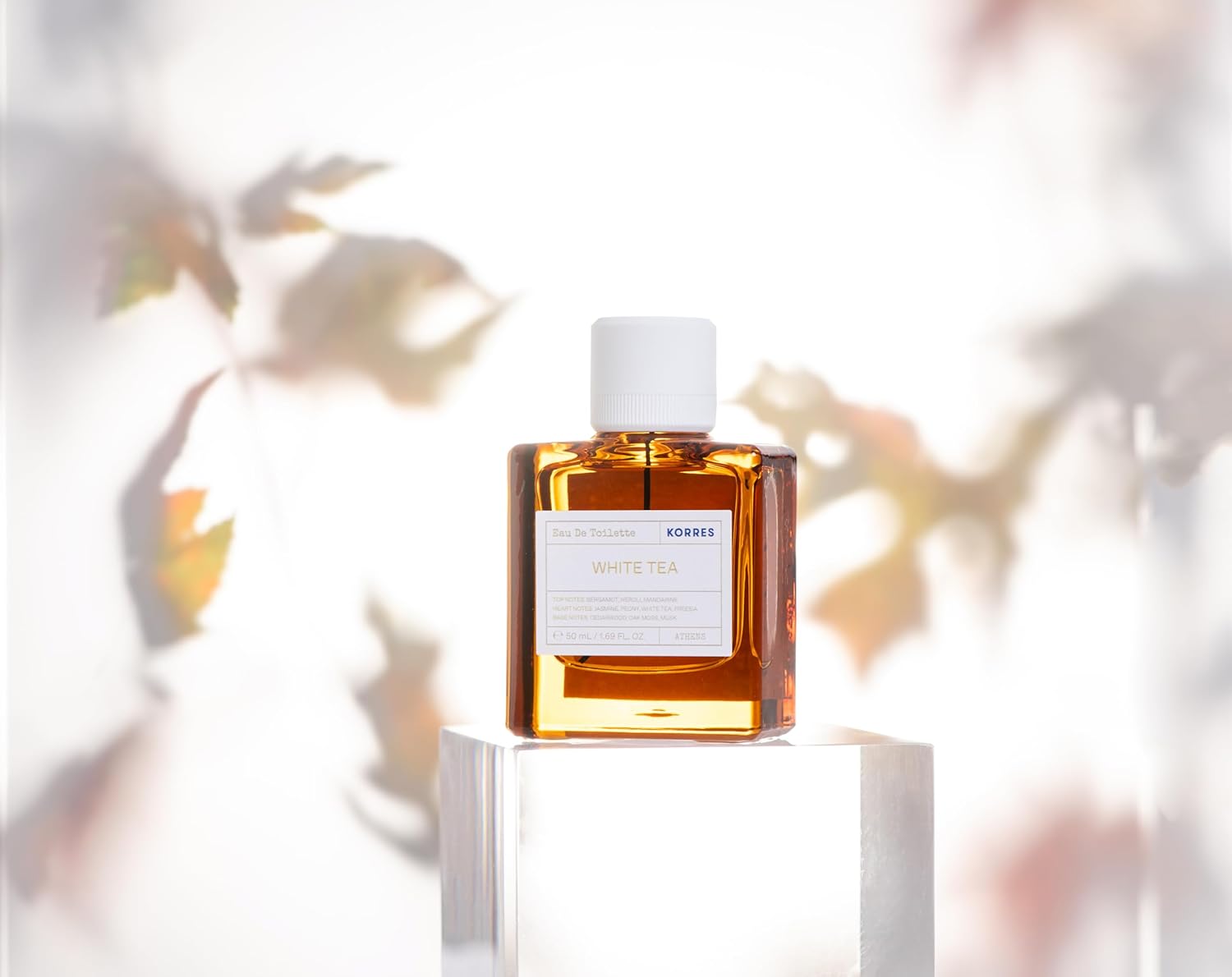 KORRES Eau De Toilette, White Tea Fragrance Spray, Unisex Perfume With Bergamot, Neroli, Mandarin Zest, Dewy White Tea Leaves And Soft Cedarwood, Light Floral Green Scent For Women And Men, 1.69 Fl Oz - Image 4