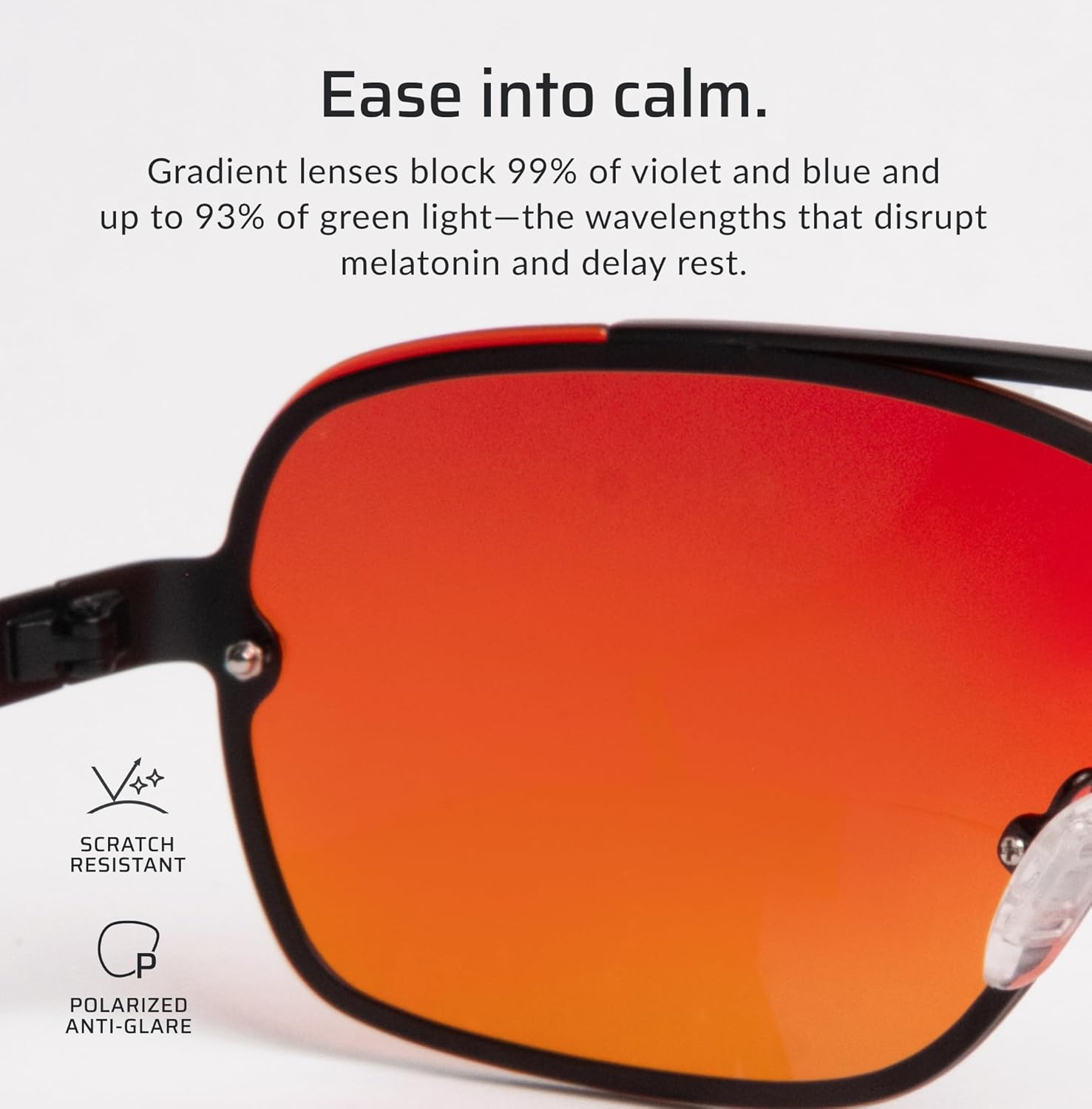 TrueDark by Dave Asprey | Blue Light Blocking Glasses for Women & Men, Gradient Red Yellow Lenses