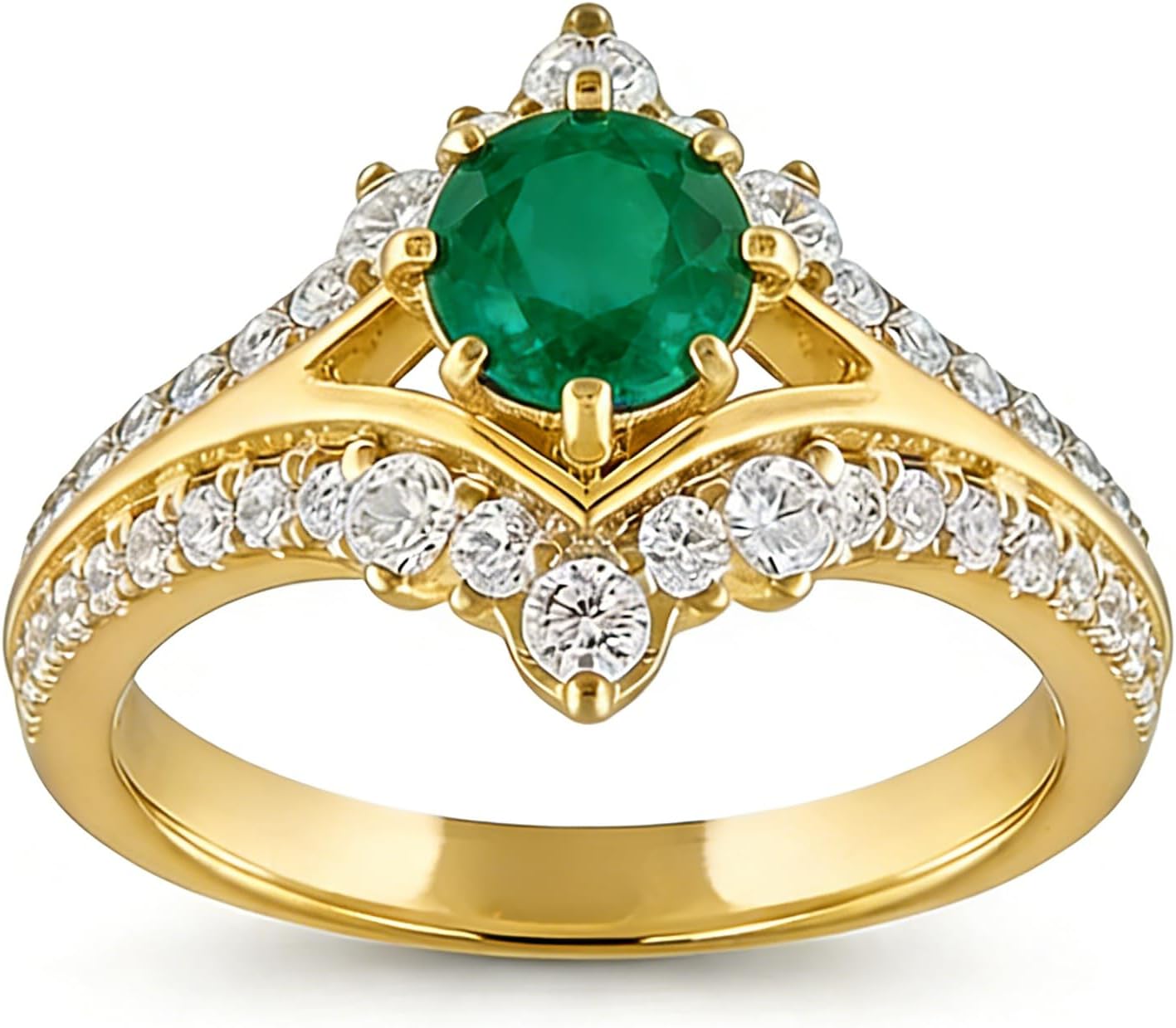 Molioaki Amethyst/Citrine/Moss Agate/Emerald/Garnet/Sapphire/Moissanite/Pink Tourmaline Personalized Ring for Women, 925 Sterling Silver/10K/14K/18K Solid Gold Wedding Engagement Ring for Her