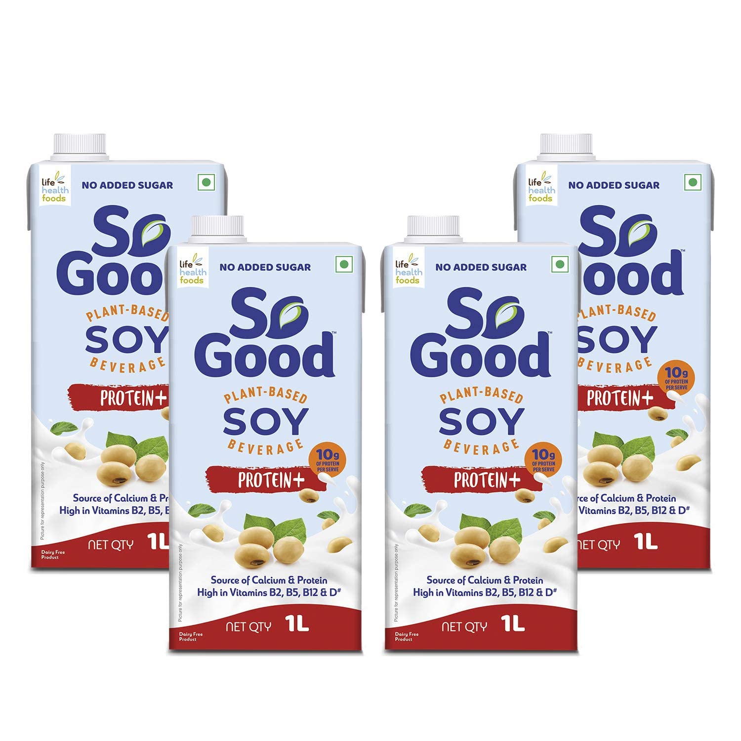 Buy So Good Based Soy Beverage Protein+ 4 L (4 x 1000 ml) Protein