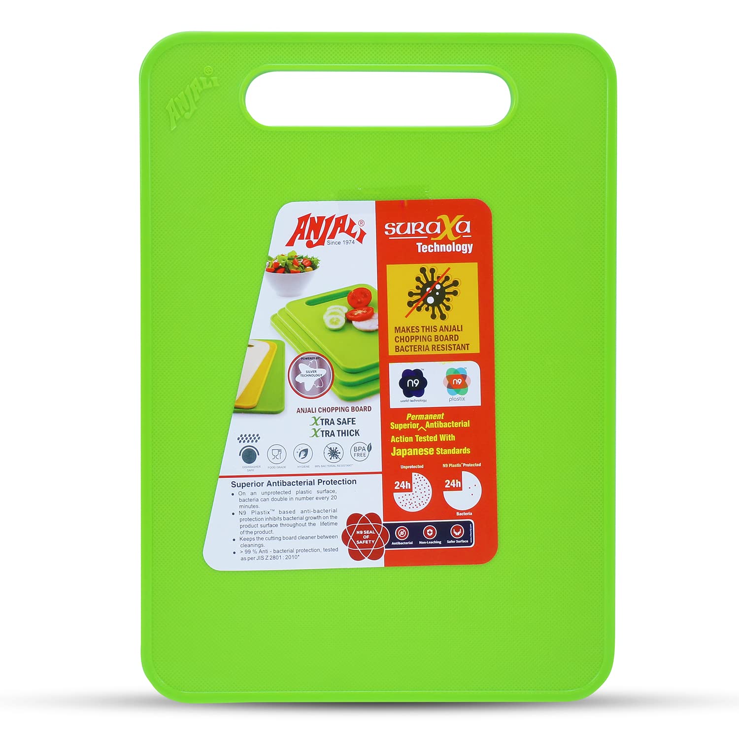 Anjali Chopping Board Versa for Kitchen Polypropylene Plastic Cutting Board for Vegetables Fruits Cheese Breads and Meats...