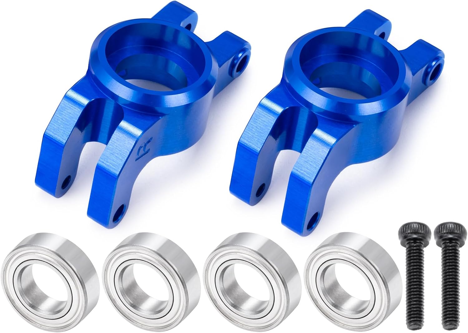 LSG Aluminum Rear Steering Knuckles Rear Cup Hub for Arrma 1/18 Granite Grom Mega 380 Brushed 4X4 Monster Truck RC Car Upgrade Parts (Blue)