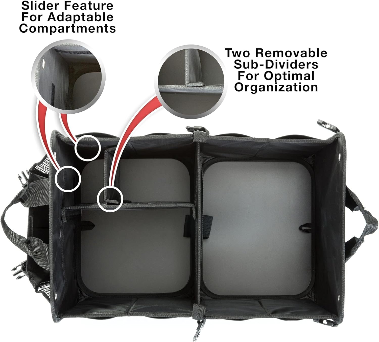 TRUNKCRATEPRO Save 15 per cent off bundle 2 regular trunk organizers (Black and Cyan)