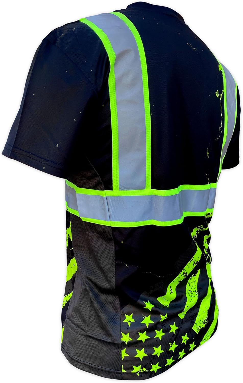 SafetyShirtz Men's SS360 Stealth and Northern Lights - Type-O and Enhanced Visibility - UPF 40 - Reflective Shirt - Image 2