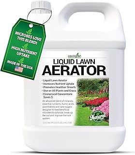 Covington Liquid Lawn Aerator (2.5 Gal) – Soil Conditioner & Softener for Lawns & Gardens – Loosens Clay & Compacted Soil for Better Water & Nutrient Absorption – USA Made Liquid Aeration Concentrate