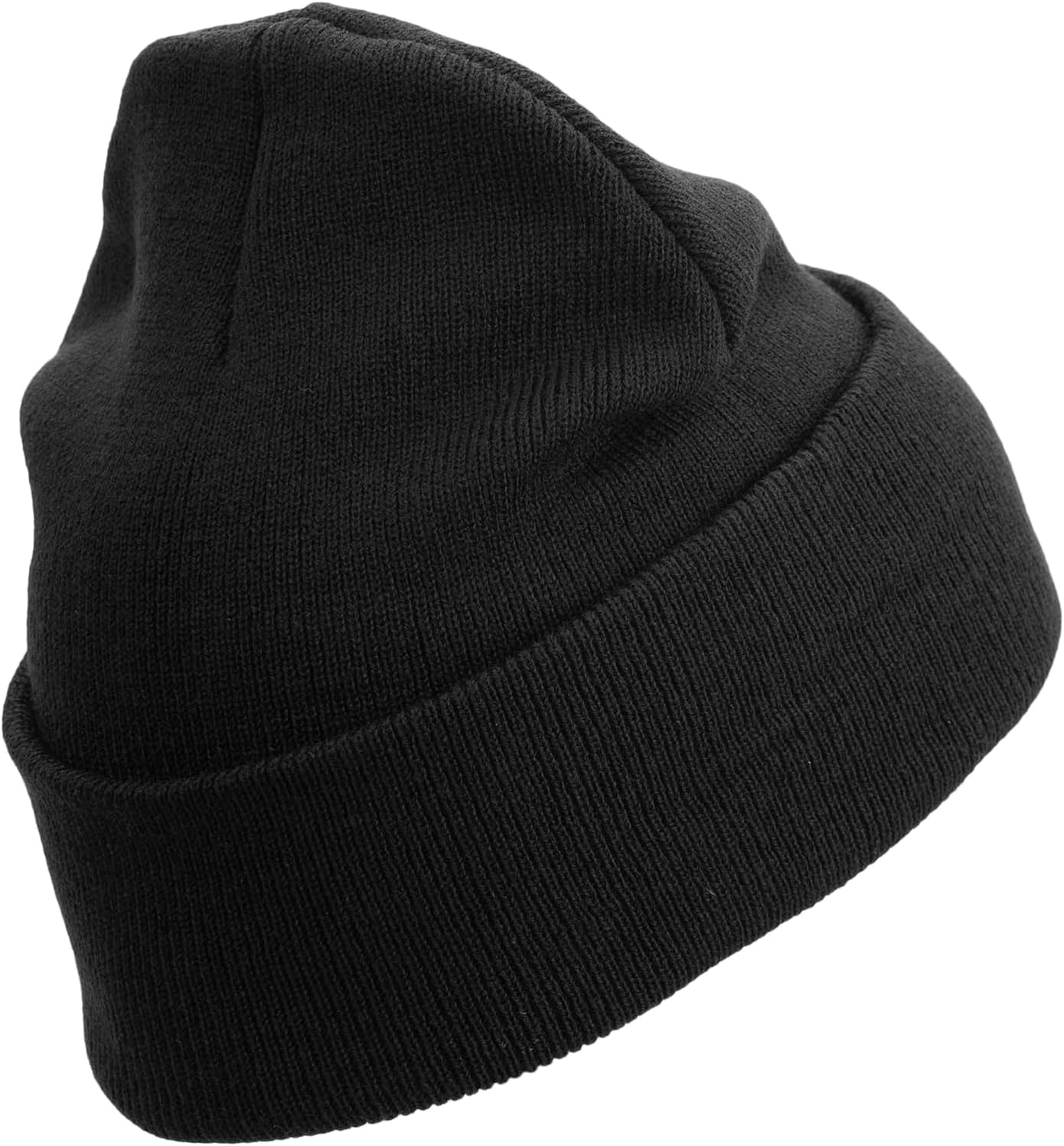 Marine Veteran Logo Embroidered 12 Inch Solid Knit Cuff Long Beanie Made in USA - Image 3