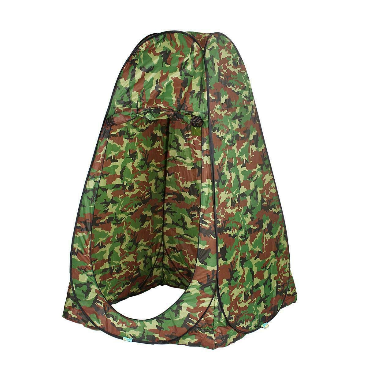 HYU Tienda de campaña baño, WC, Ducha, Vestuario Impermeable Camping, Acampada, Playa, desplegable automatica Pop Up Camuflaje