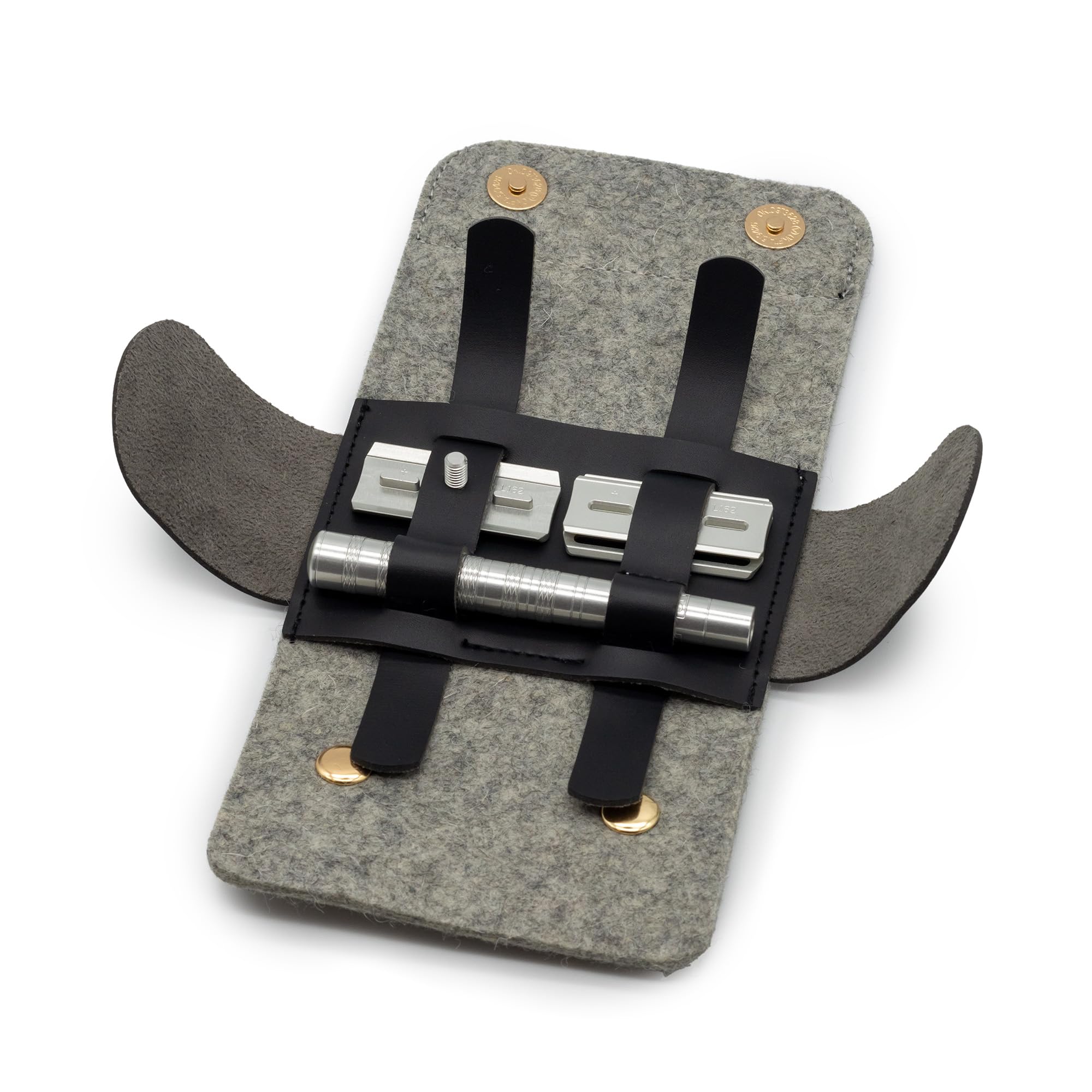 The Henson Shaving Rasiereretui - Veganes Leder und Merinowolle