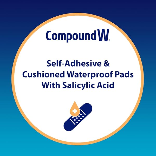 Compound W Wart Remover One Step Medicated Foot Pads- 20 Count - With Salicylic Acid, Maximum Strength, Effective Wart Removal One Step Foot Pads Pads - 2