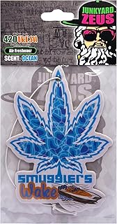 Smugglers Wake Ocean Breeze Waves Water Jetski Jet Ski Boat Marina Miami Beach Scent Smell Auto Automobile Car Truck SUV Vehicle Room Office Rear View Mirror Hanging Paper Air Freshener (1 Qty)
