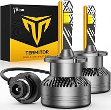 Termitor D2S HID Kits, 6500K Pure White, 1:1 Plug-and-Play Light, 60,000-Hour Lifespan, Pack of 2