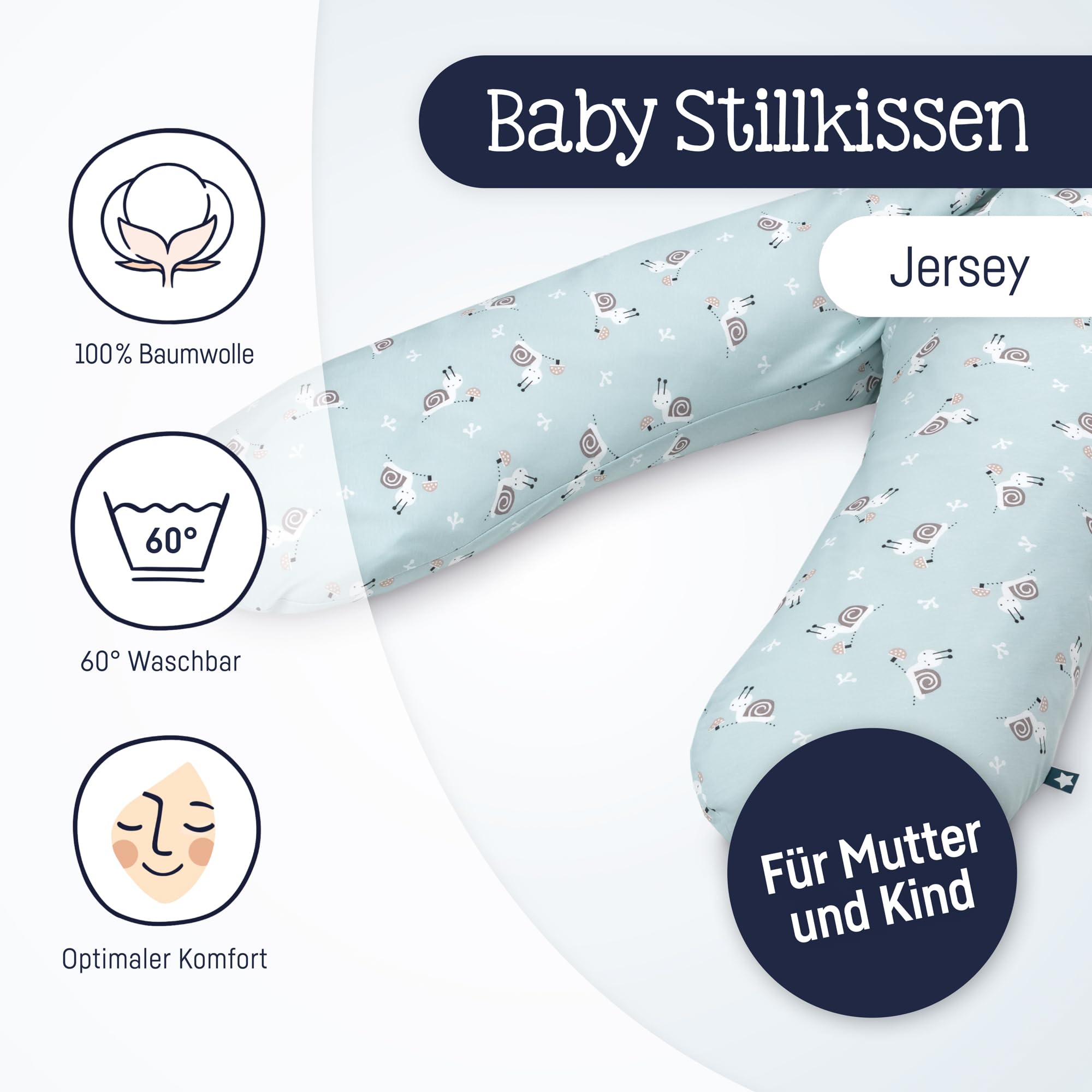 Julius Zöllner Stillkissen Jersey 190 Schnecke
