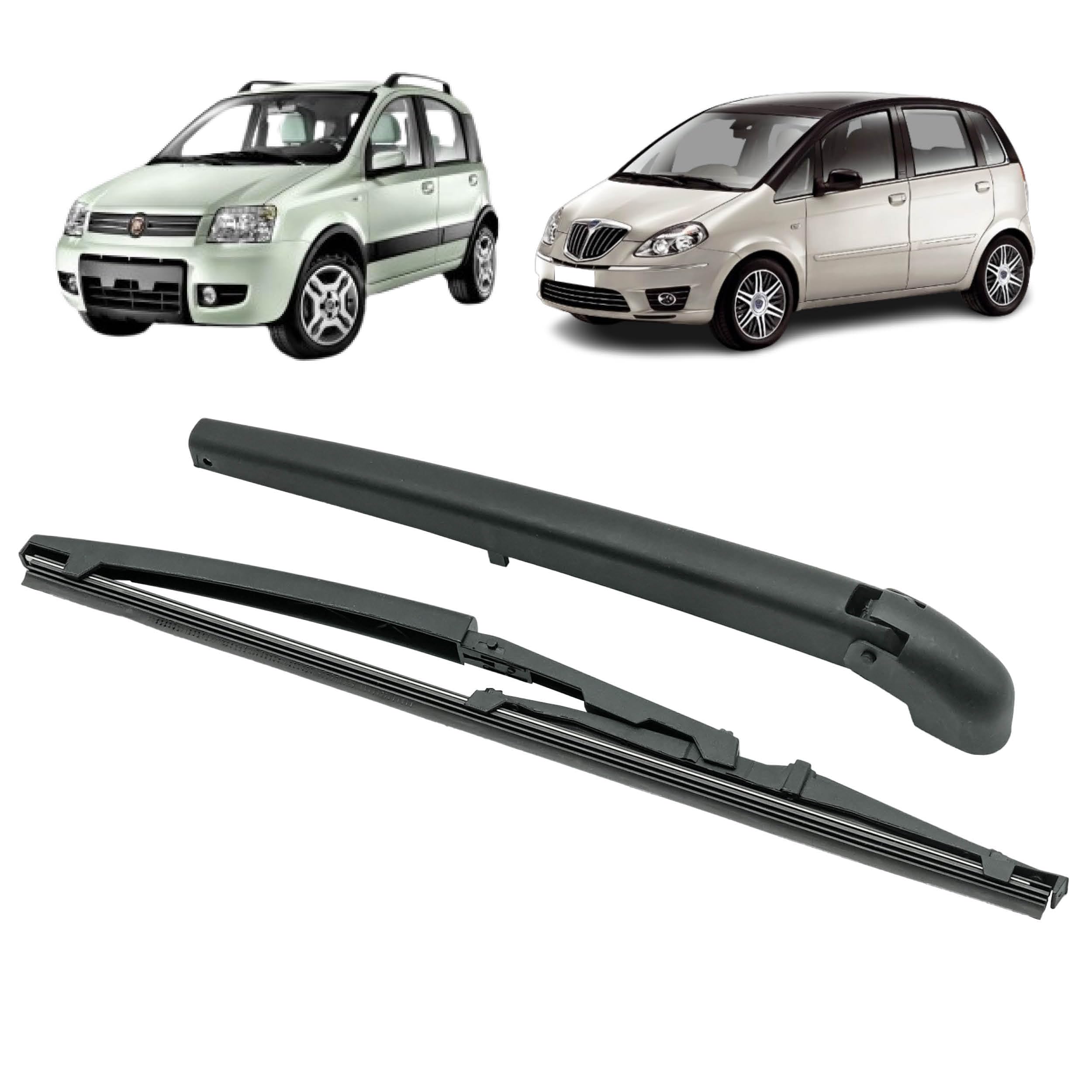 Bras essuie glace arrière compatible pour Panda 2 (169) (2003-2012) et Lancia Musa 350 (2004-2012). AVEC BALAI D’ESSUIE-GLACE ARRIÈRE. 46835901