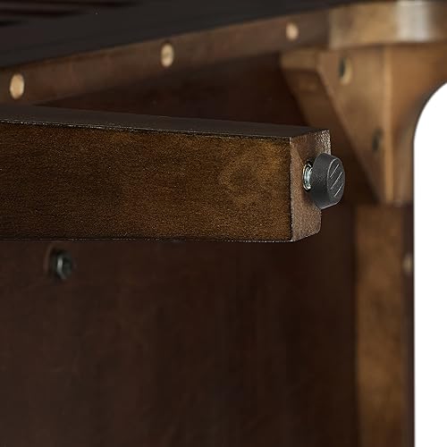 Miniatura 15 de Crosley Furniture Asher - Soporte para tocadiscos con almacenamiento para discos de vinilo, color marrón oscuro