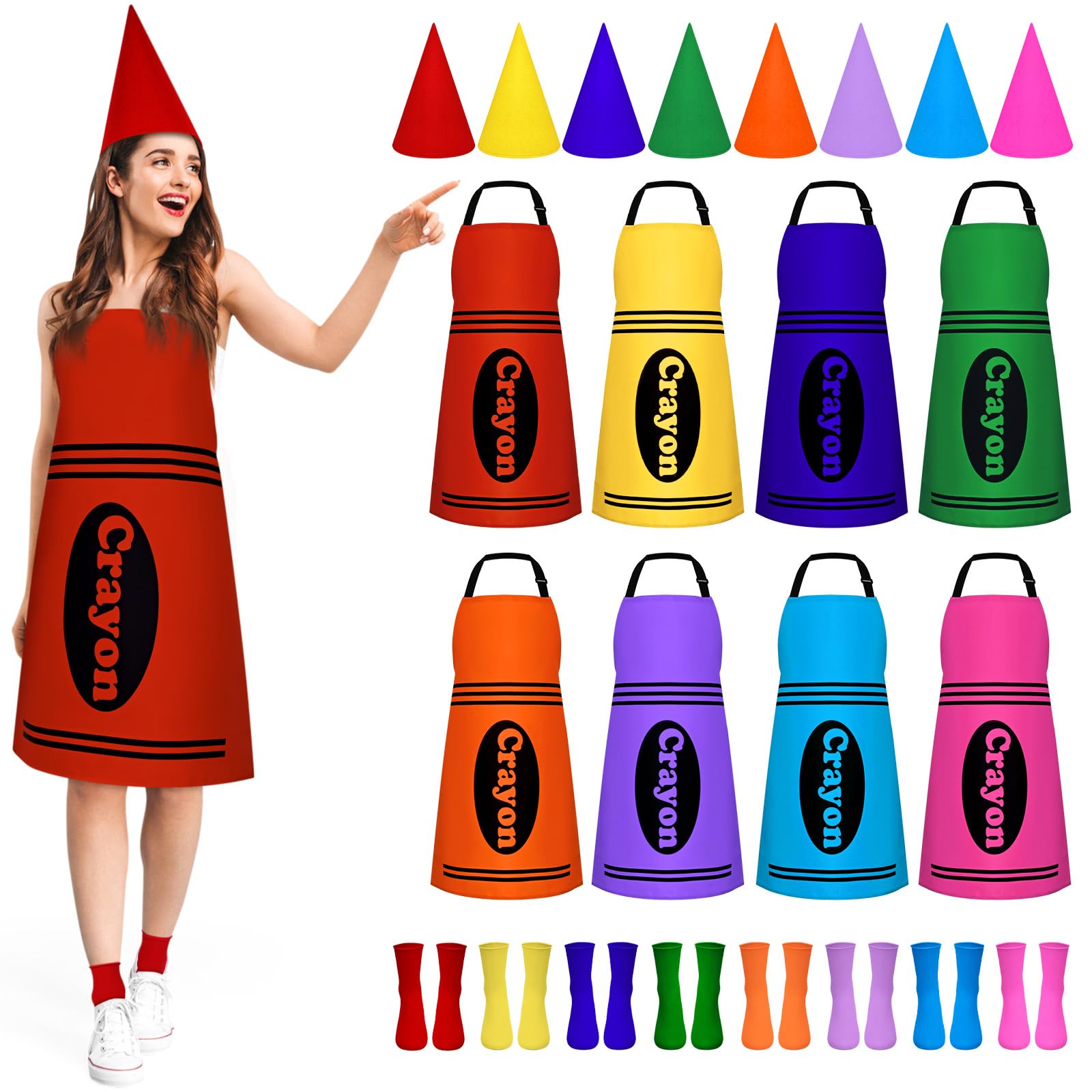 Uneedity Crayon Costume Set
