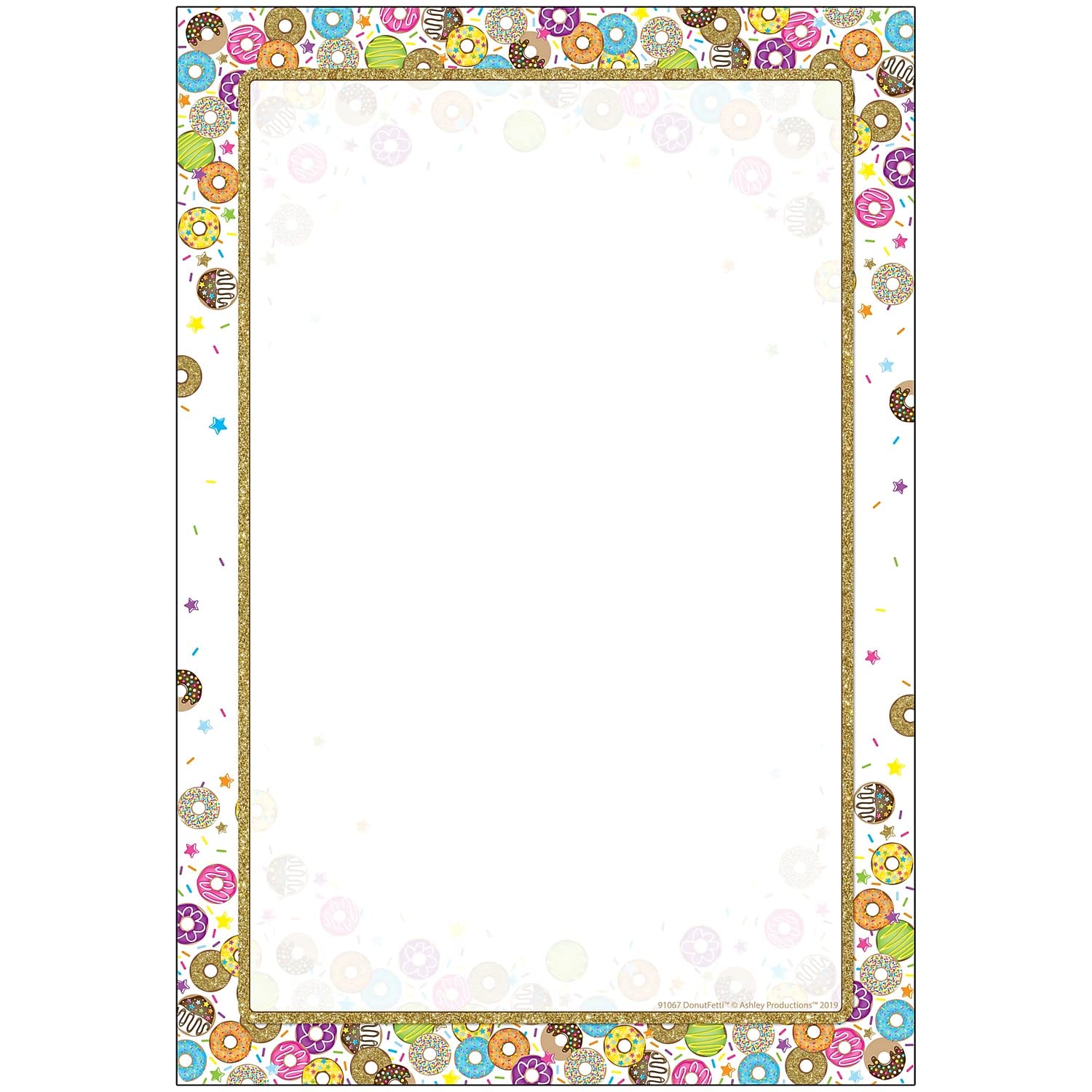 Chart Smart Poly DonutFetti Blank solution anti-gaspillage papier tableau