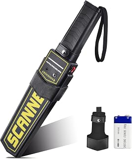 Handheld Metal Detector Super Scanner  Battery Powered Security Wand Safety Bars - Compare price