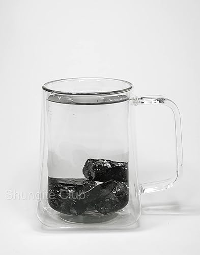 Miniatura 2 de Shungite Club Elite Shungite Stone 0.53-0.71oz Shungite Noble para purificación de agua, piedra mineral curativa de roca, protección de cristal
