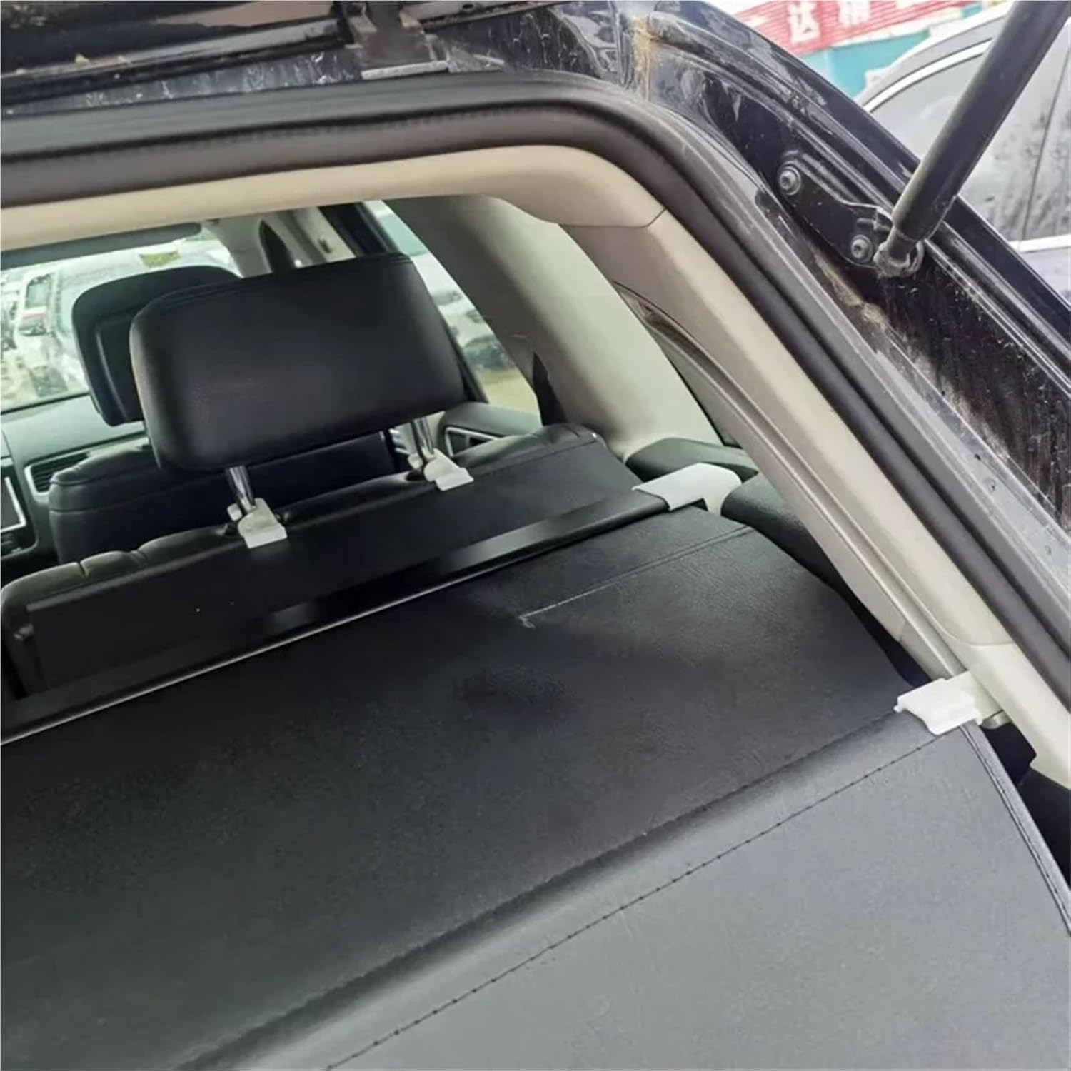 Theft Roller Retractable Tonneau Bed Cargo Cover Parcel Shelf Compatible with Touareg 2011-2018
