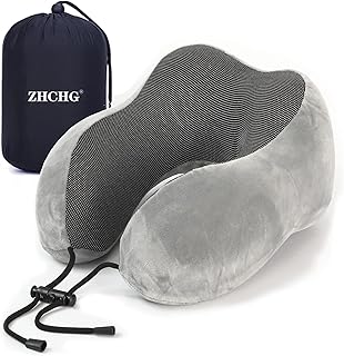 トラベルピロー 最高のメモリーフォームネックピロー 飛行機用 ヘッドサポート 快適な枕 睡眠休息 電車 車 車 家庭用