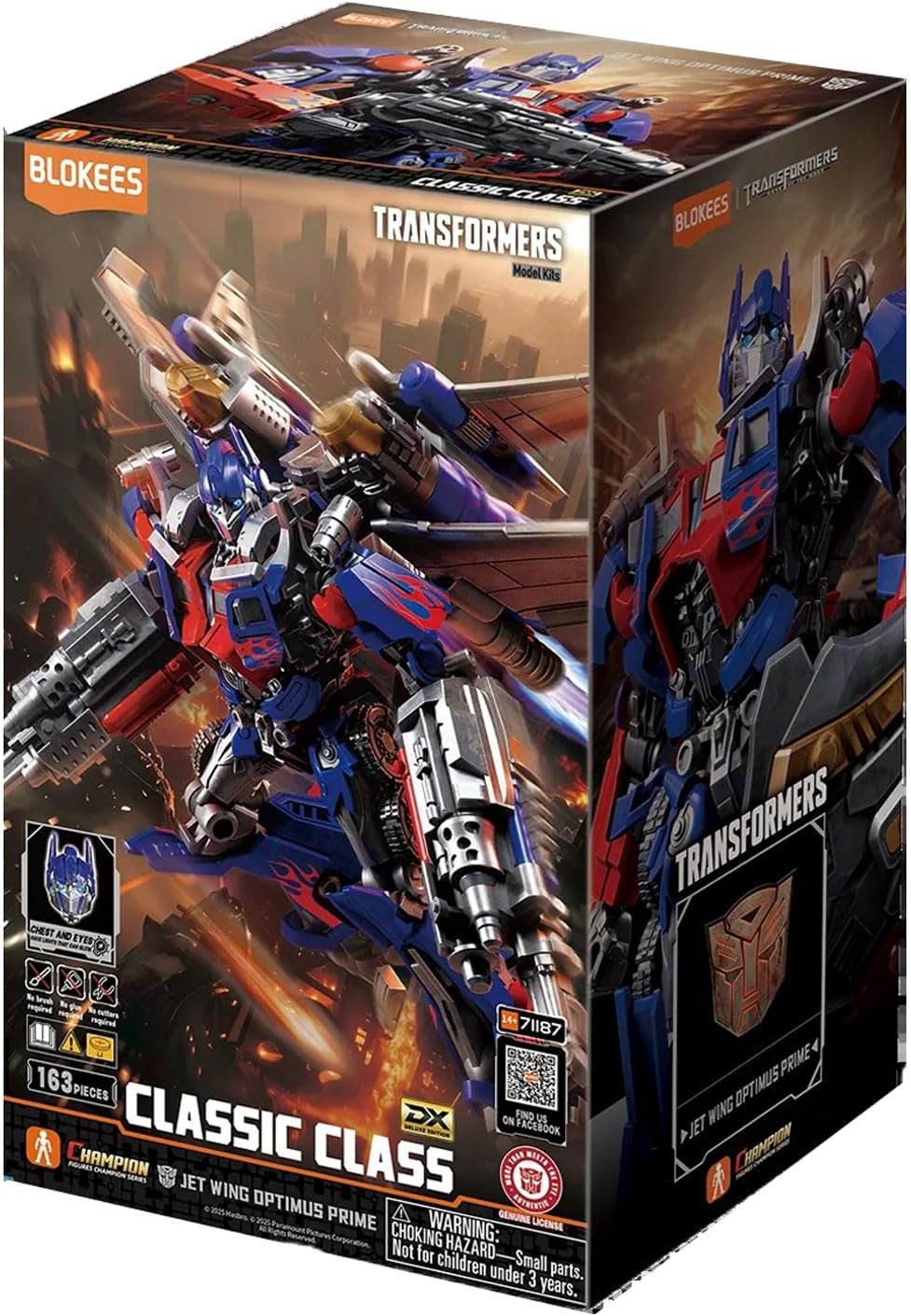 Blokees - Transformers Classic Class Movie 3 Jet Wing Optimus Prime Model Kit