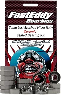 FastEddy Bearings Compatible with Team Losi Brushed Micro Rally Ceramic Sealed Bearing Kit