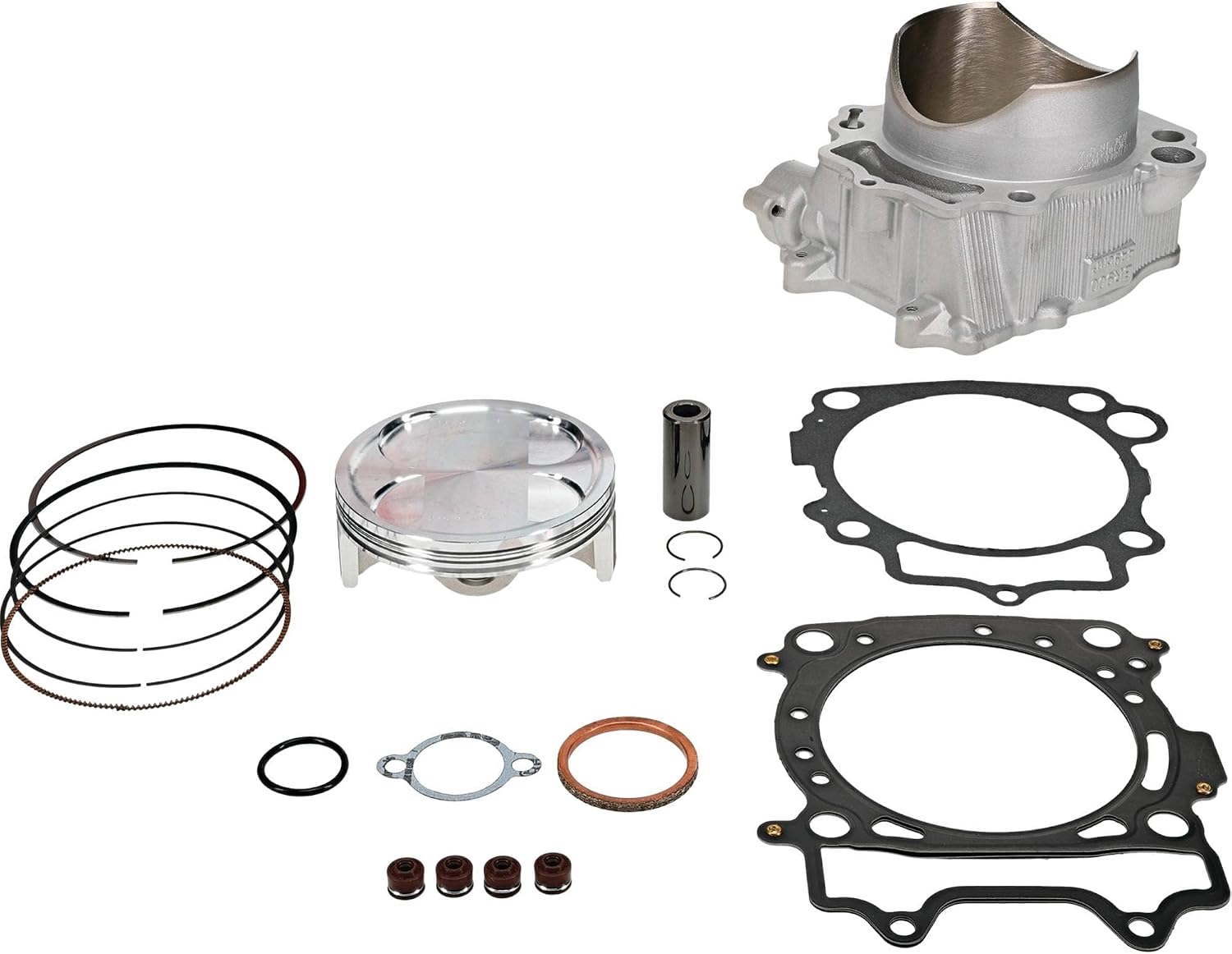 Cylinder Works CW21014K01 Big Bore Cylinder Kit Compatible With/Replacement For Yamaha WR 450 F, YZ 450 FX 2021-2022, YZ 450 F 2020-2022 13.0:1 Compression Ratio, 99 mm Cylinder Diameter