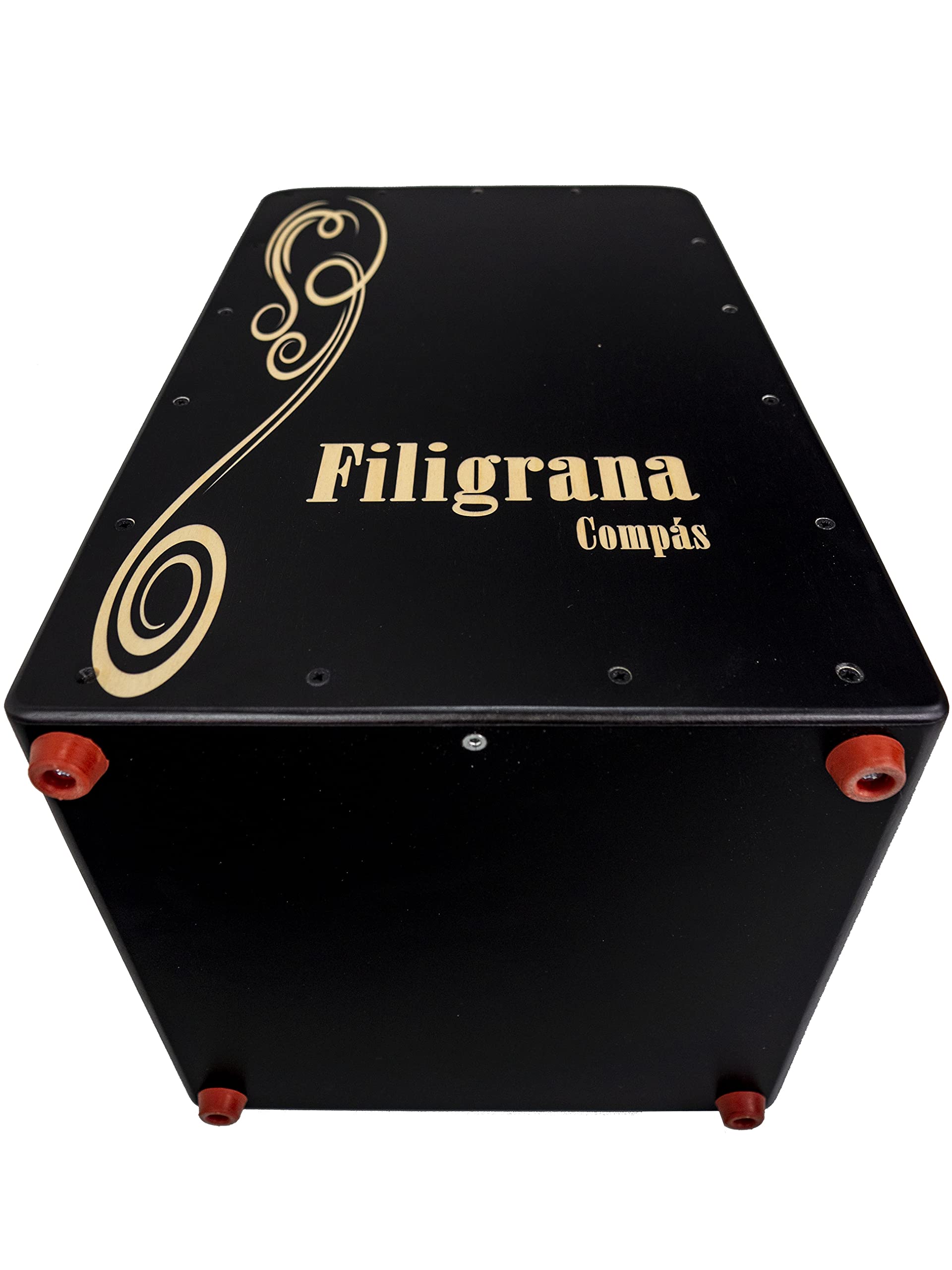 Cajon Flamenco Filigrana Compás Tapa Negra.