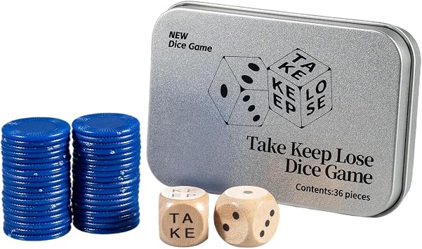 Dice Game Set | Party Board Games for Teens & Adults, Family-Friendly Table Games, For Travel, Restaurants & Game Nights