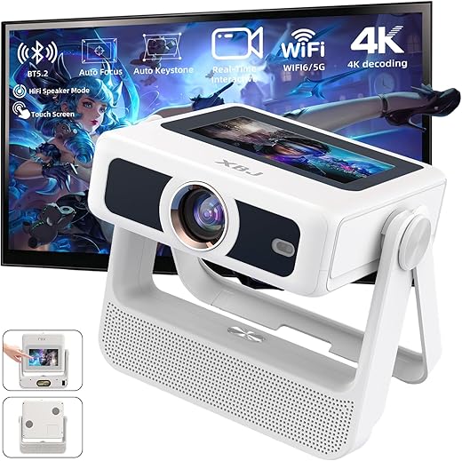 XBJ portable projector with a built-in touchscreen