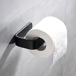 Porta Papel Higiênico com Adesivo – Instalação sem Furos, Fita Dupla Face Inclusa, Plástico Resistente, Design Moderno e Compacto, Fácil Troca de Rolos