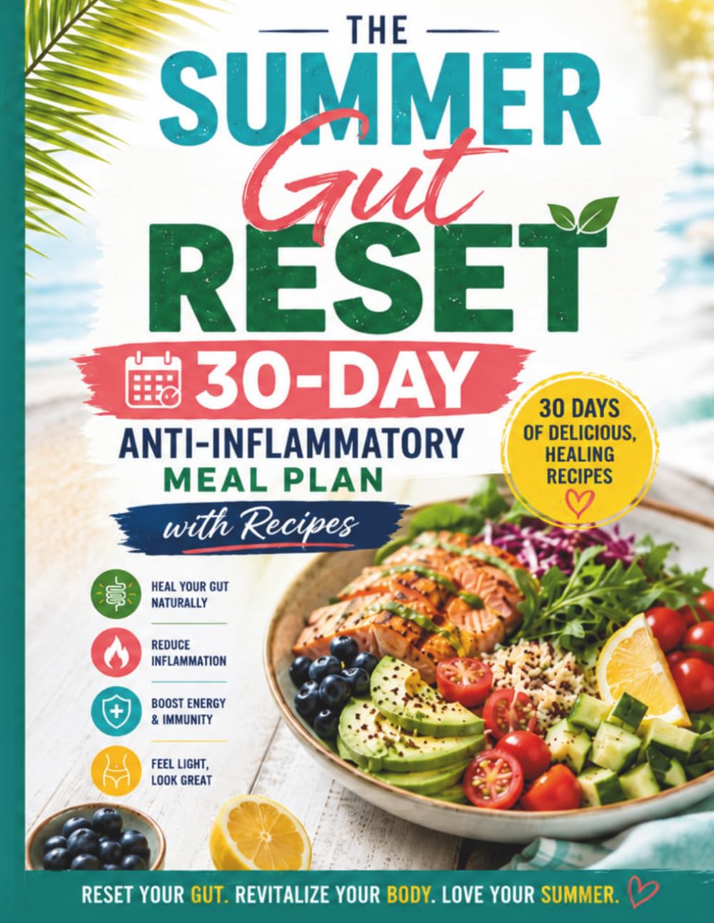 The Summer Gut Reset: A 30-Day Anti-Inflammatory Meal Plan with Easy Recipes to Beat Bloating, Support Digestion, Boost Energy, and Feel Lighter Naturally