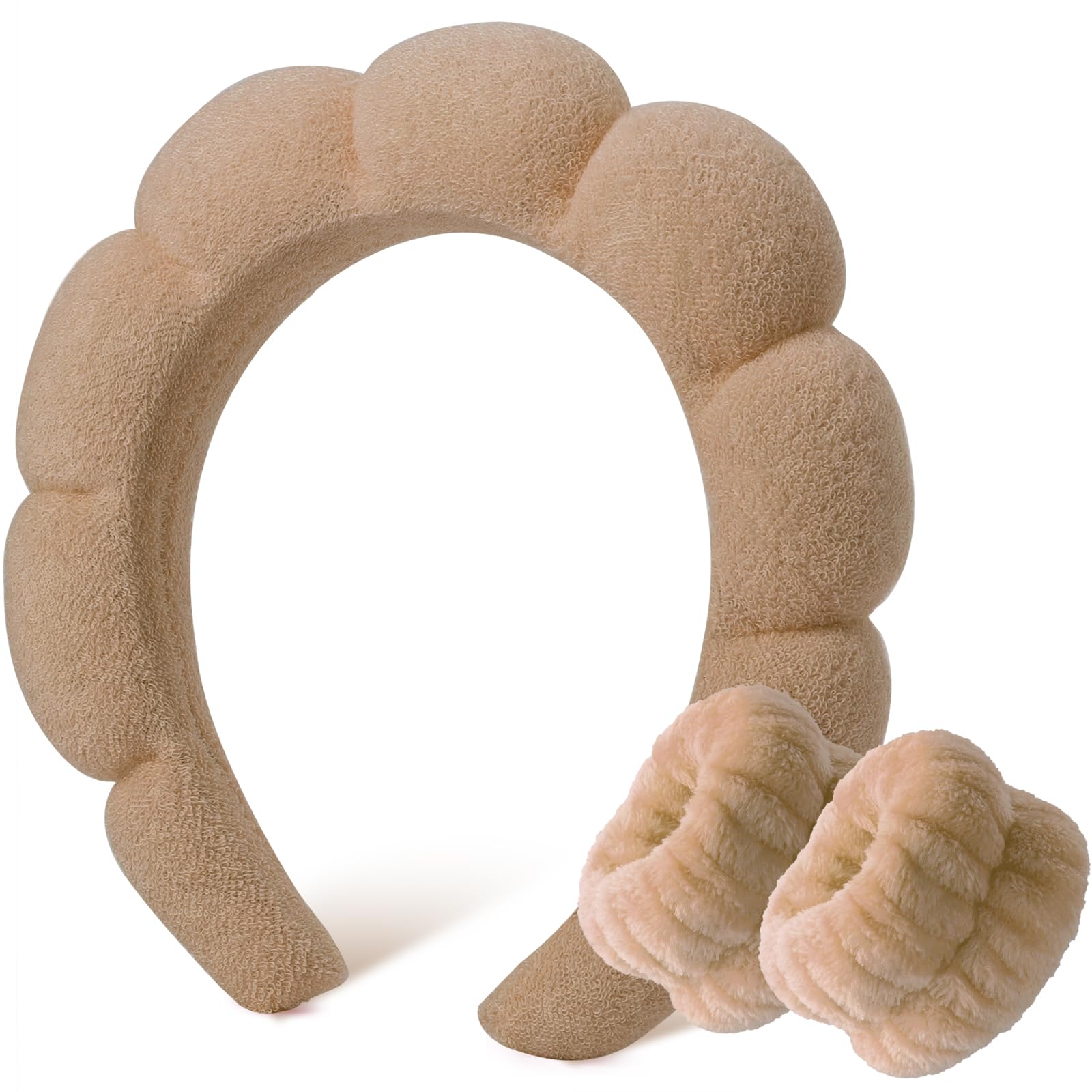 DRESHOW Opaska Spa Do Mycia Twarzy Zestaw Opasek Gąbka Miękka Frotte Do Makijażu Pielęgnacja Skóry Antypoślizgowa Opaska Dla Kobiet
