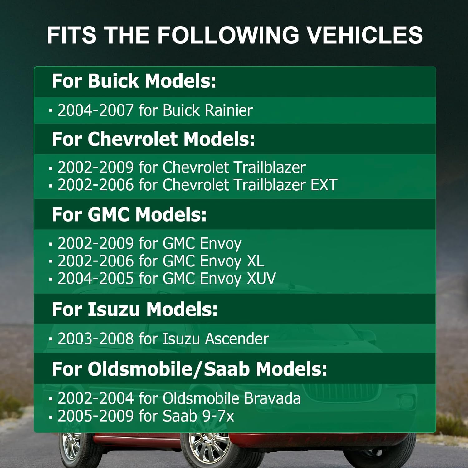 SCITOO Engine Motor Mount for Buick Rainier 2004-2007 for Chevrolet Trailblazer 2002-2009 for Chevrolet Trailblazer EXT 2002-2006 for GMC Envoy 2002-2009 for GMC Envoy XL 2002-2006 Replace OE A5137