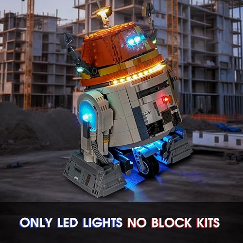 Miniatura 8 de Vaodest Luz LED para Lego Star Wars 75325 The Mandalorians N-1 Starfighter diseño y configuración compatible con el modelo 75325 solo luz LED no kit