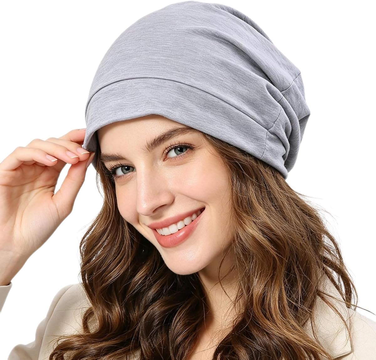 Silver Faraday Hat EMF Hood Grounding