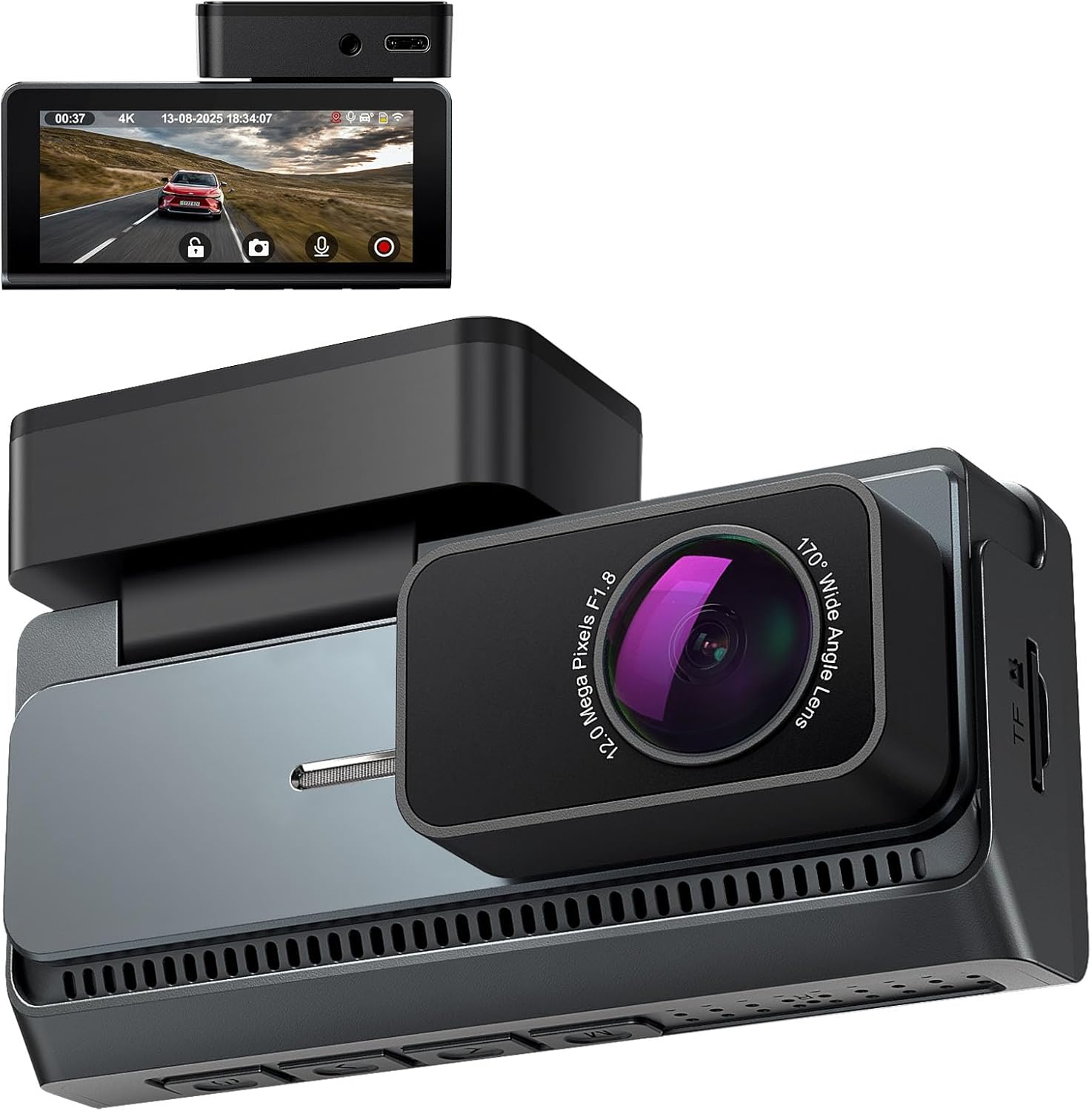 Dash Cam,Dash Camera for Cars,3.39 IPS Screen,Included 32GB Card