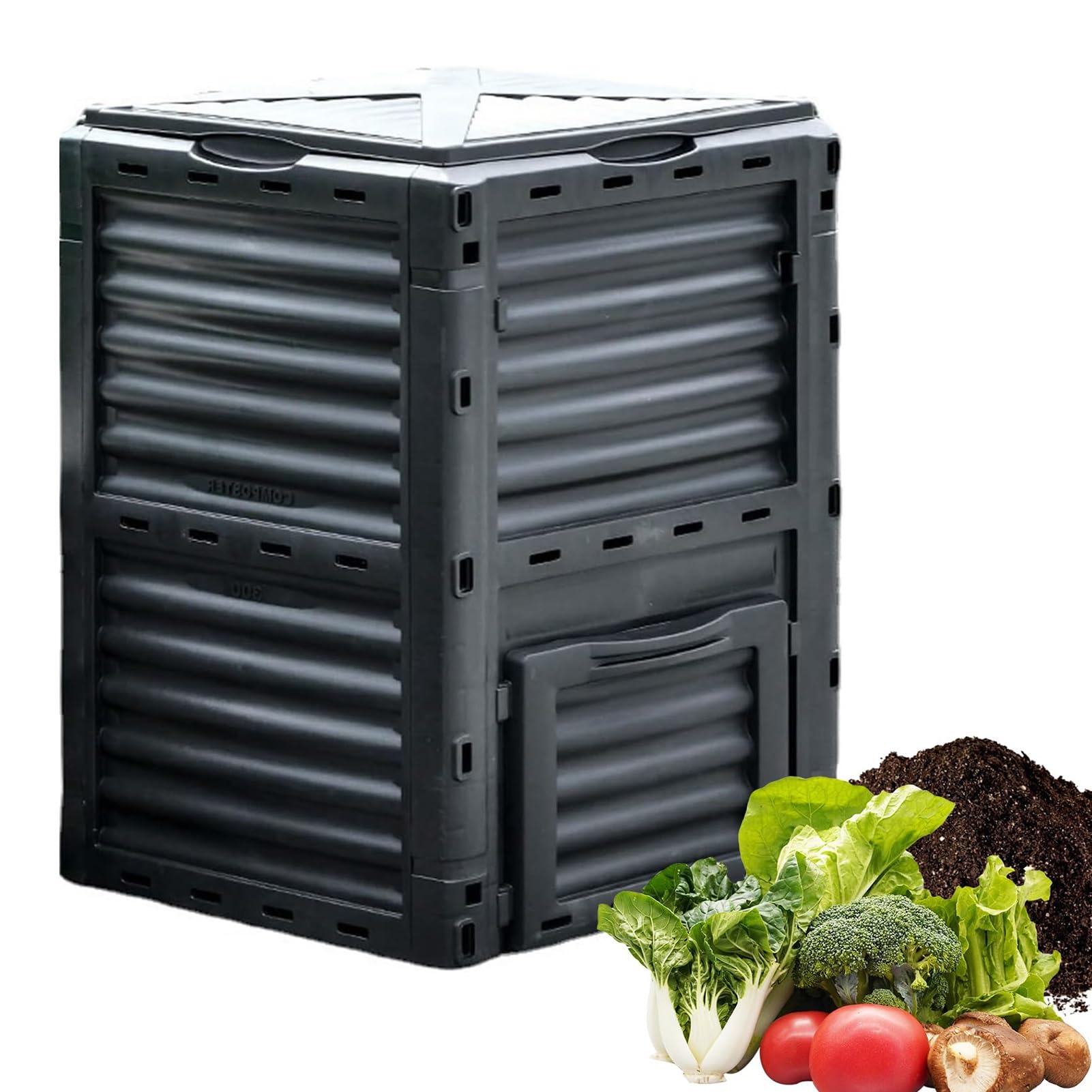 Composteur de jardin extérieur pour recycler vos déchets alimentaires au potager
