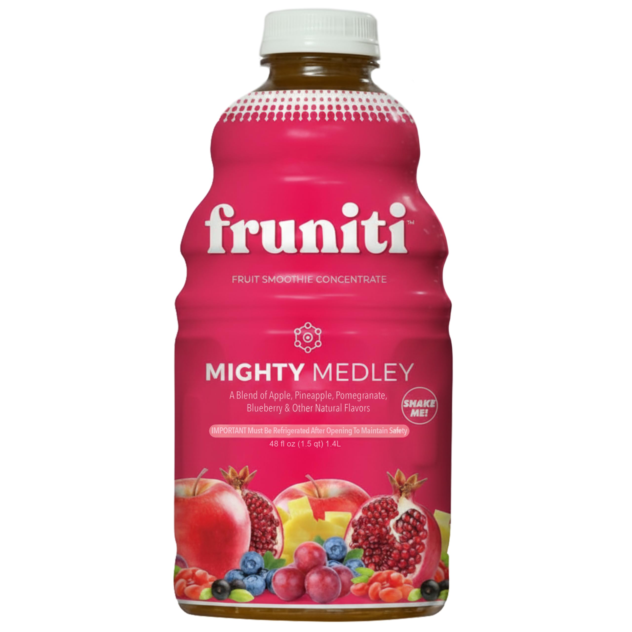 Superfruit Medley Smoothie Mix - Antioxidant - No Sugar Added - Tumeric, Acai, Goji, Elderberry, Blueberries, Pomegranate, Grape Skin, Apple & Pineapple - Makes 24 Smoothies