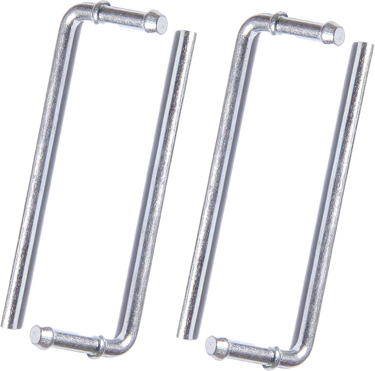 4 pcs Exhaust Hanger rod 90 Degree double plug Bend Exhaust Hanger 3/8 x 9.5 inchs Universal Hanger Rod Weld on, EH4008