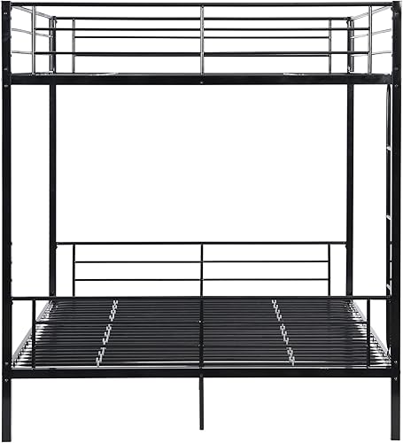 Miniatura 4 de Litera Queen versión mejorada marco de litera Queen sobre Queen para niños y adultos con escalera resistente y barandilla de seguridad literas