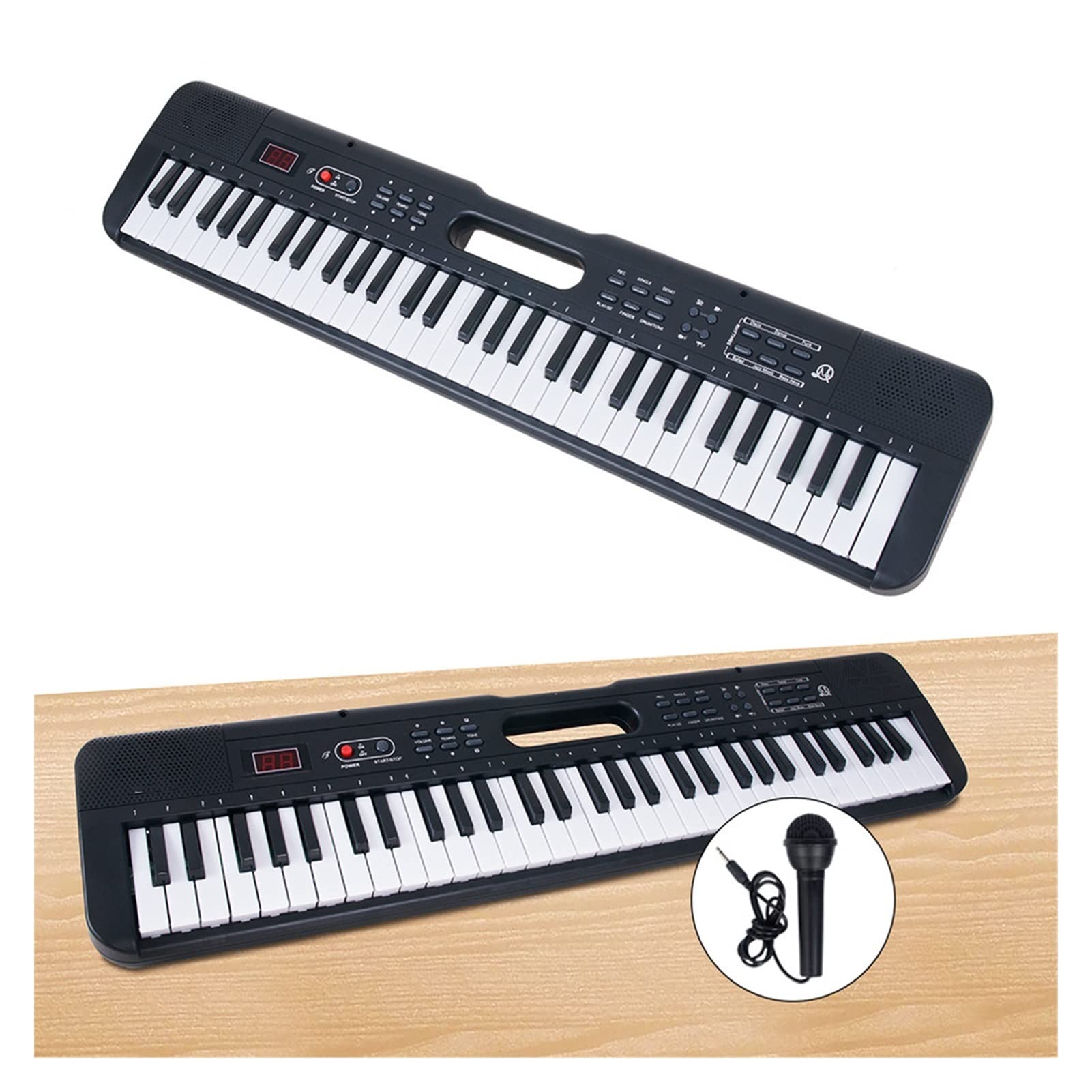 Tastiera Musicale 61 Tasti Elettrici Pianoforte Elettrico Musica Digitale Tastiera Elettronica Piano Portatile Multifunzionale