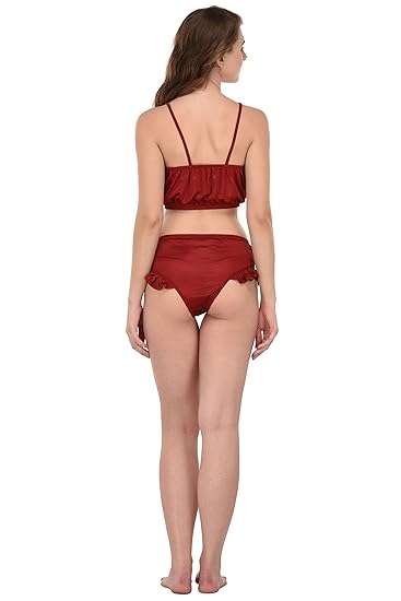 You Forever Women's Satin Solid Pyjama Set Pack of 4