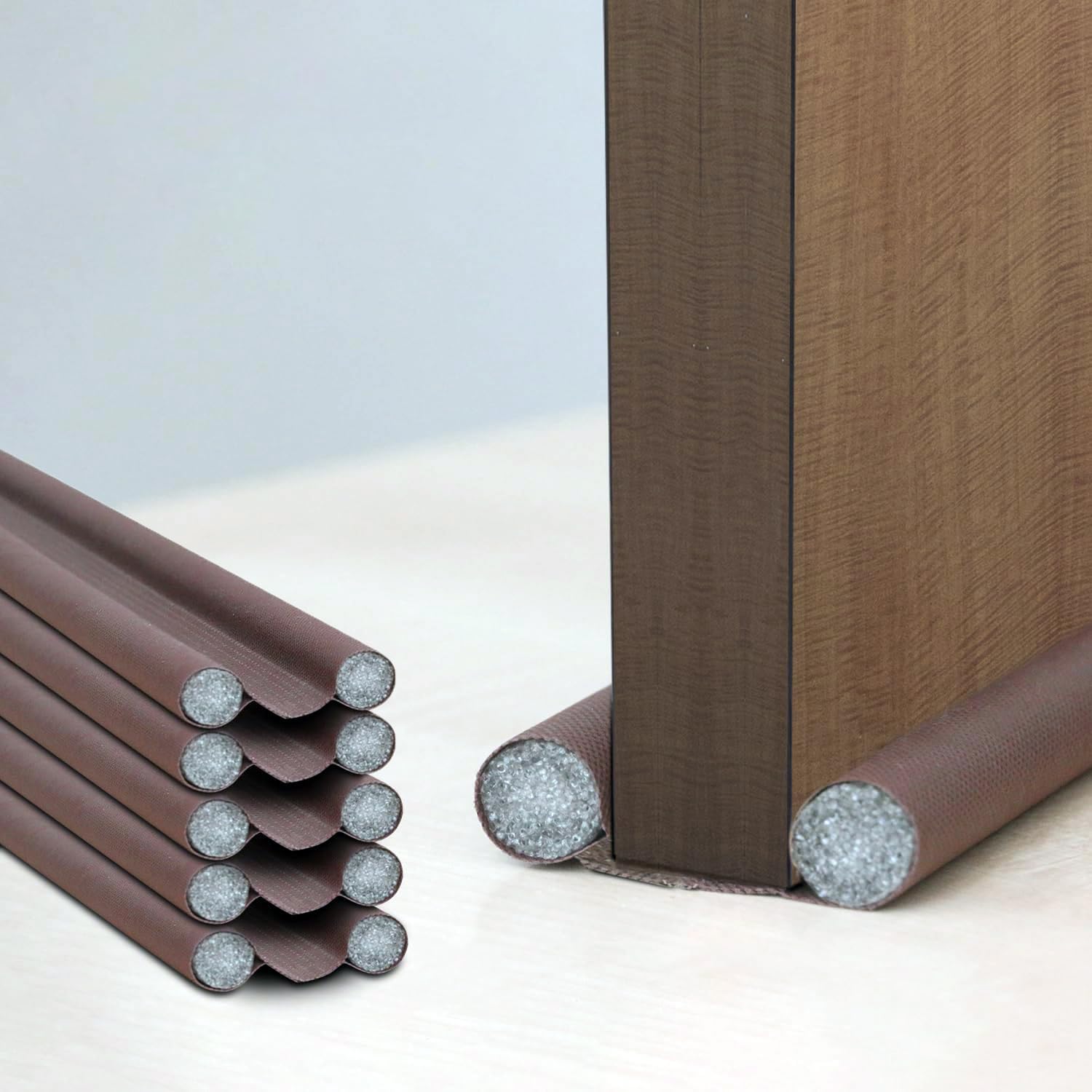 Door Bottom Seal Strip | Door Guard Gap Filler | Soundproof Draft Stopper | Dust & Insect Protector | Home & Office Use | 39 Inch 3 pics-image-33